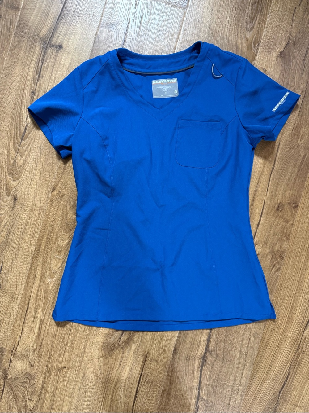 Skechers Women's Cobalt Blue V-Neck Short Sleeve Performance Tee